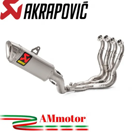Akrapovic Suzuki Gsx-R 1000 17 2024 Impianto Di Scarico Completo Racing Line Terminale Titanio Moto