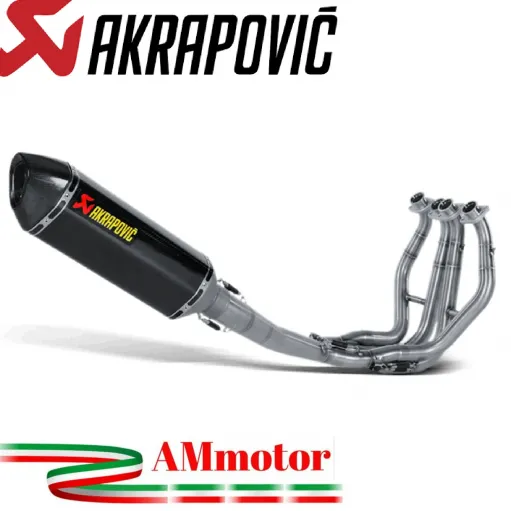 Akrapovic Suzuki Gsx-R 1300 Hayabusa 08 - 2017 Impianto Di Scarico Completo Racing Line Terminale Carbonio Moto