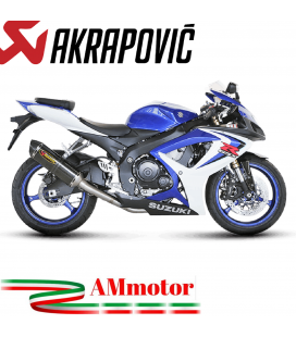 Akrapovic Suzuki Gsx-R 600 06 2007 Terminale Di Scarico Slip-On Line Carbonio Moto Omologato