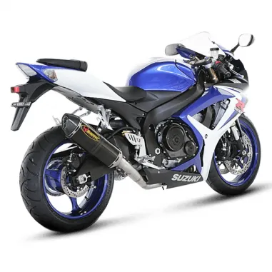 Akrapovic Suzuki Gsx-R 600 06 2007 Terminale Di Scarico Slip-On Line Carbonio Moto Omologato