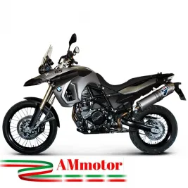 Terminale Di Scarico Termignoni Bmw F 800 Gs / Adventure Marmitta Oval Inox Carbon Look Moto Omologato