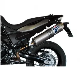 Terminale Di Scarico Termignoni Bmw F 800 Gs / Adventure Marmitta Oval Inox Carbon Look Moto Omologato 2