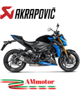 Akrapovic Suzuki Gsx-S 1000 / F 15 - 2020 Terminale Di Scarico Slip-On Line Titanio Race Moto Omologato