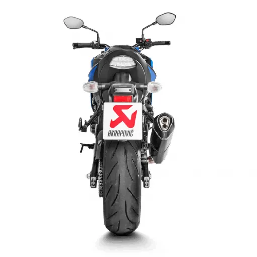 Akrapovic Suzuki Gsx-S 750 17 2020 Terminale Di Scarico Slip-On Line Carbonio Moto Omologato