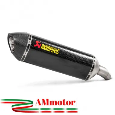 Akrapovic Suzuki Gsx-S 750 17 2020 Terminale Di Scarico Slip-On Line Carbonio Moto Omologato
