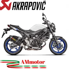 Akrapovic Suzuki Sv 650 Terminale Di Scarico Slip-On Line Carbonio Moto Omologato