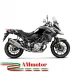 Akrapovic Suzuki V-Strom 650 17 - 2022 Impianto Di Scarico Completo Racing Line Terminale Carbonio Moto