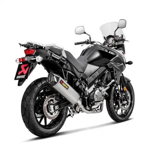 Akrapovic Suzuki V-Strom 650 17 - 2022 Impianto Di Scarico Completo Racing Line Terminale Carbonio Moto