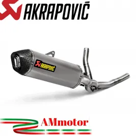 Akrapovic Suzuki V-Strom 650 17 - 2022 Impianto Di Scarico Completo Racing Line Terminale Carbonio Moto