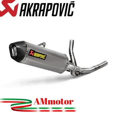 Akrapovic Suzuki V-Strom 650 17 - 2022 Impianto Di Scarico Completo Racing Line Terminale Carbonio Moto