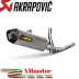Akrapovic Suzuki V-Strom 650 17 - 2022 Impianto Di Scarico Completo Racing Line Terminale Carbonio Moto