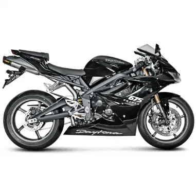 Akrapovic Triumph Daytona 675 Terminale Di Scarico Slip-On Line Titanio Moto Omologato
