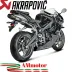 Akrapovic Triumph Daytona 675 Terminale Di Scarico Slip-On Line Titanio Moto Omologato