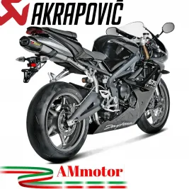 Akrapovic Triumph Daytona 675 R Terminale Di Scarico Slip-On Line Titanio Moto Omologato