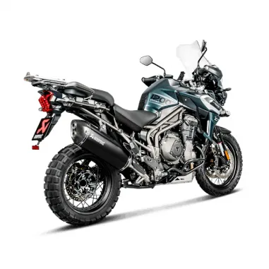 Akrapovic Triumph Tiger 1200 Xr Xrx Xrt Xcx Xca Terminale Di Scarico Slip-On Line Titanio Black Moto Omologato
