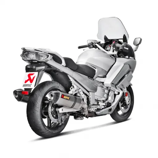 Akrapovic Yamaha Fjr 1300 Terminali Di Scarico Slip-On Line Titanio Moto Omologato