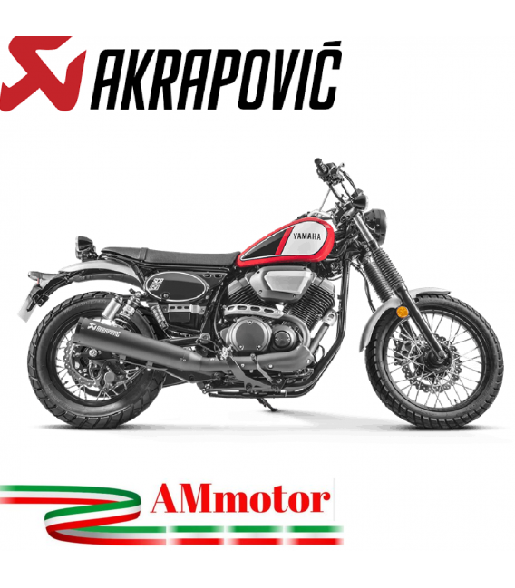 Akrapovic Yamaha Scr 950 Terminale Di Scarico Slip-On Inox Black Moto