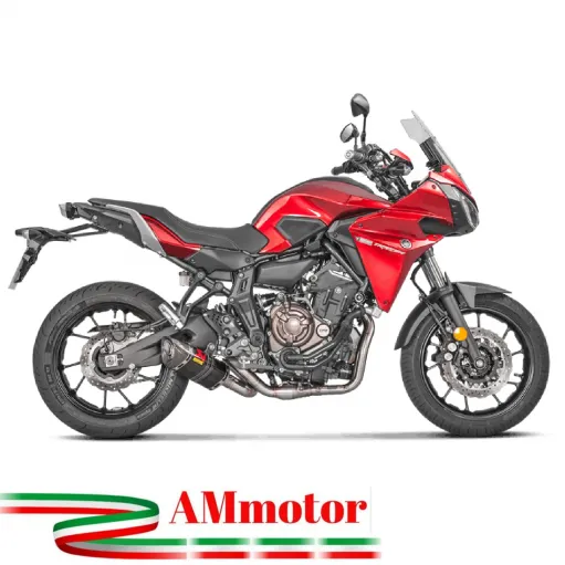 Akrapovic Yamaha Tracer 700 16 - 2022 Impianto Di Scarico Completo Racing Line Terminale Carbonio Moto