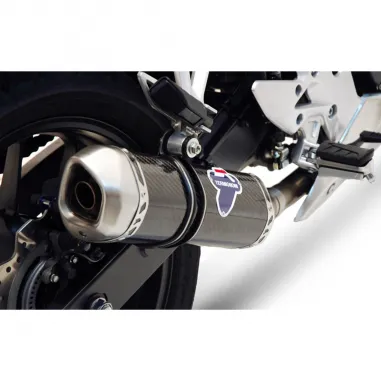 Terminale Di Scarico Termignoni Honda Cbr 500 Marmitta Relevance Inox Carbonio Moto Omologato