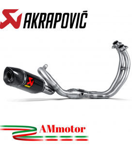 Akrapovic Yamaha Tracer 700 16 - 2022 Impianto Di Scarico Completo Racing Line Terminale Carbonio Moto