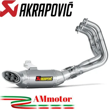 Akrapovic Yamaha Tracer 900 Fj 09 15 2016 Impianto Di Scarico Completo Racing Line Terminale Titanio Moto