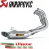Akrapovic Yamaha Tracer 900 Fj 09 15 2016 Impianto Di Scarico Completo Racing Line Terminale Titanio Moto