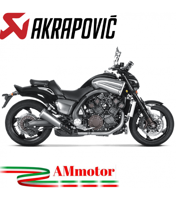 Akrapovic Yamaha Vmax Terminali Di Scarico Slip-On Line Titanio Moto Omologato