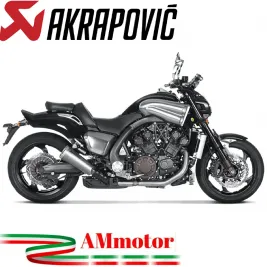 Akrapovic Yamaha Vmax Terminali Di Scarico Slip-On Line Titanio Moto Omologato