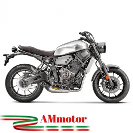 Akrapovic Yamaha Xsr 700 16 - 2020 Impianto Di Scarico Completo Racing Line Terminale Titanio Moto 2