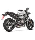 Akrapovic Yamaha Xsr 700 16 - 2020 Impianto Di Scarico Completo Racing Line Terminale Titanio Moto