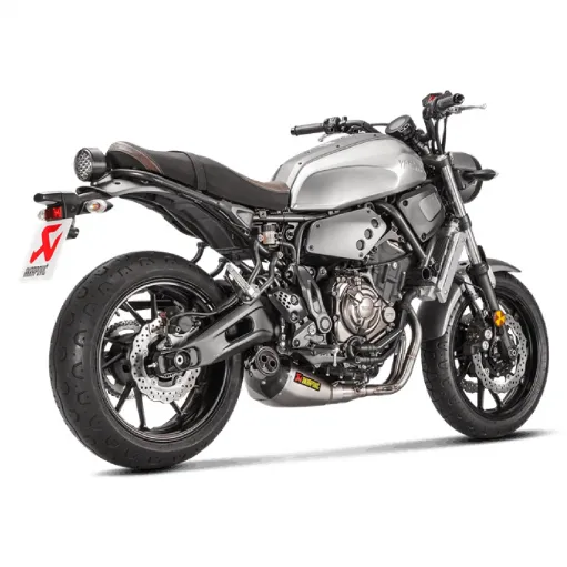 Akrapovic Yamaha Xsr 700 16 - 2020 Impianto Di Scarico Completo Racing Line Terminale Titanio Moto