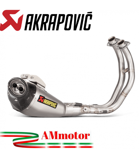 Akrapovic Yamaha Xsr 700 16 - 2020 Impianto Di Scarico Completo Racing Line Terminale Titanio Moto