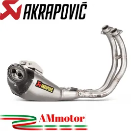Akrapovic Yamaha Xsr 700 16 - 2020 Impianto Di Scarico Completo Racing Line Terminale Titanio Moto