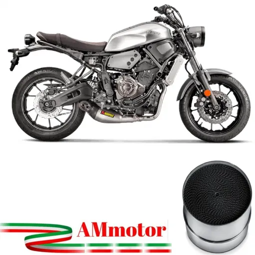 Akrapovic Yamaha Xsr 700 16 - 2020 Impianto Di Scarico Completo Racing Line Terminale Titanio Moto