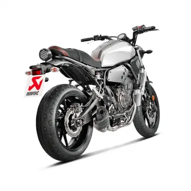 Akrapovic Yamaha Xsr 700 Impianto Di Scarico Completo Racing Line Terminale Carbonio Moto