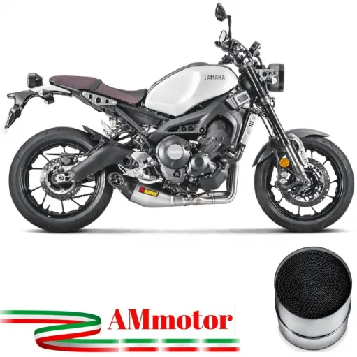 Akrapovic Yamaha Xsr 900 16 - 2021 Impianto Di Scarico Completo Racing Line Terminale Titanio Moto