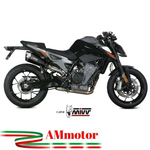 Mivv Ktm 790 Duke Terminale Di Scarico Marmitta Delta Race Black Moto Omologato