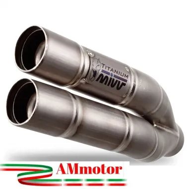Mivv Suzuki Gsx-S 750 Terminale Di Scarico Marmitta Double Gun Inox Moto