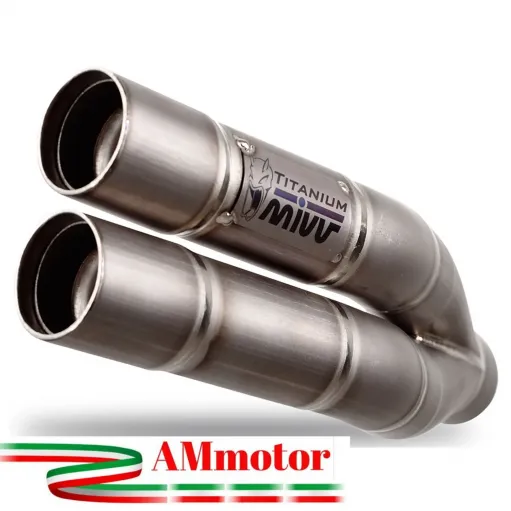 Mivv Suzuki Gsx-S 750 Terminale Di Scarico Marmitta Double Gun Inox Moto
