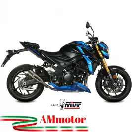 Mivv Suzuki Gsx-S 750 Terminale Di Scarico Marmitta Double Gun Inox Moto