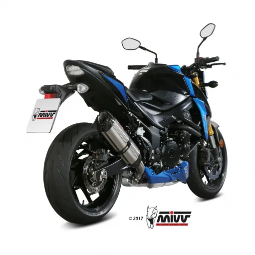 Mivv Suzuki Gsx-S 750 Terminale Di Scarico Marmitta Suono Inox Moto Omologato