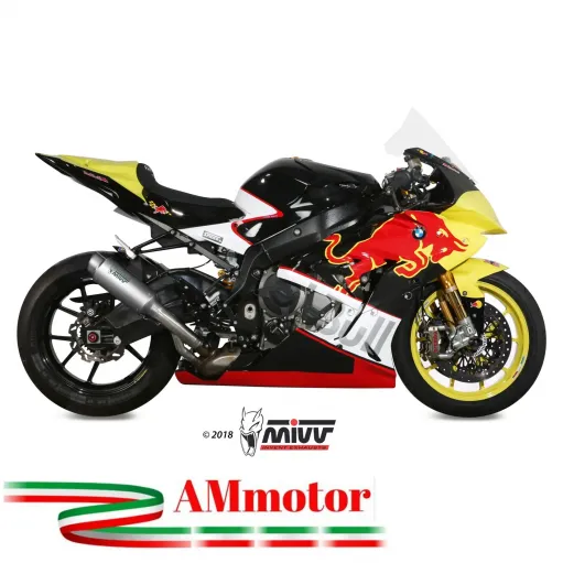 Mivv Bmw S 1000 RR 17 - 2018 Terminale Di Scarico Marmitta Gp Pro Titanio Moto Omologato