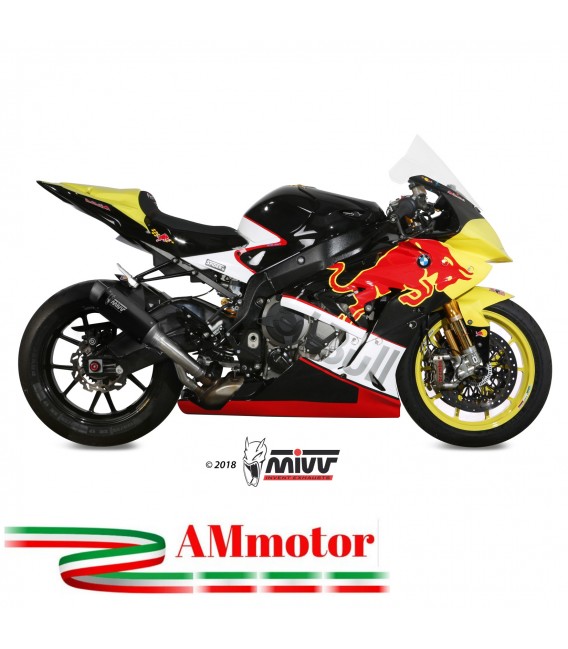 Mivv Bmw S 1000 RR 17 - 2018 Terminale Di Scarico Marmitta Gp Pro Black Moto Omologato