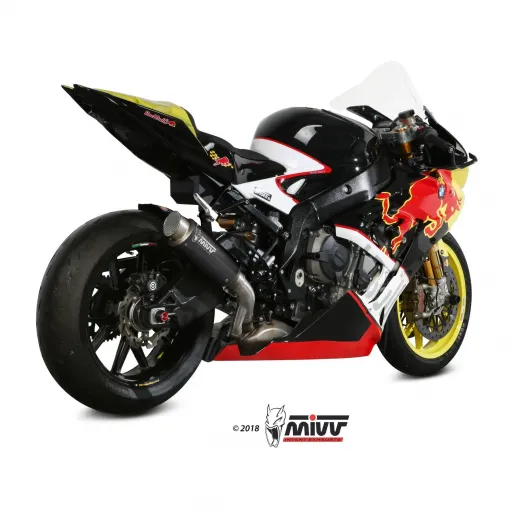 Mivv Bmw S 1000 RR 17 - 2018 Terminale Di Scarico Marmitta Gp Pro Black Moto Omologato