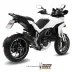 Mivv Ducati Multistrada 1200 10 - 2014 Terminale Di Scarico Moto Marmitta Suono Inox Nero