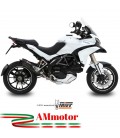 Mivv Ducati Multistrada 1200 10 - 2014 Terminale Di Scarico Moto Marmitta Suono Inox Nero