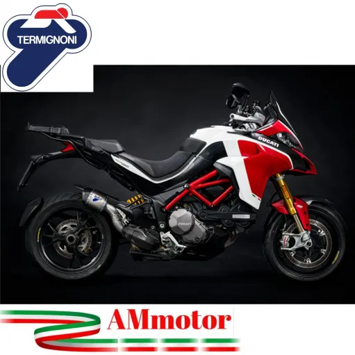 Terminale Di Scarico Termignoni D193 Ducati Multistrada 1260 Silenziatore Pikes Peak Edition Titanio Moto Omologato