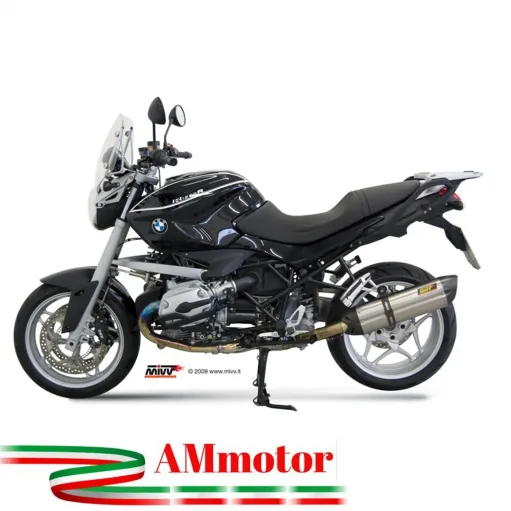 Mivv Bmw R 1200 R 08 - 2010 Terminale Di Scarico Marmitta Suono Inox Moto Omologato