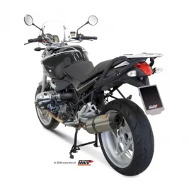 Mivv Bmw R 1200 R 08 - 2010 Terminale Di Scarico Marmitta Suono Inox Moto Omologato 2