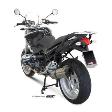 Mivv Bmw R 1200 R 08 - 2010 Terminale Di Scarico Marmitta Suono Inox Moto Omologato
